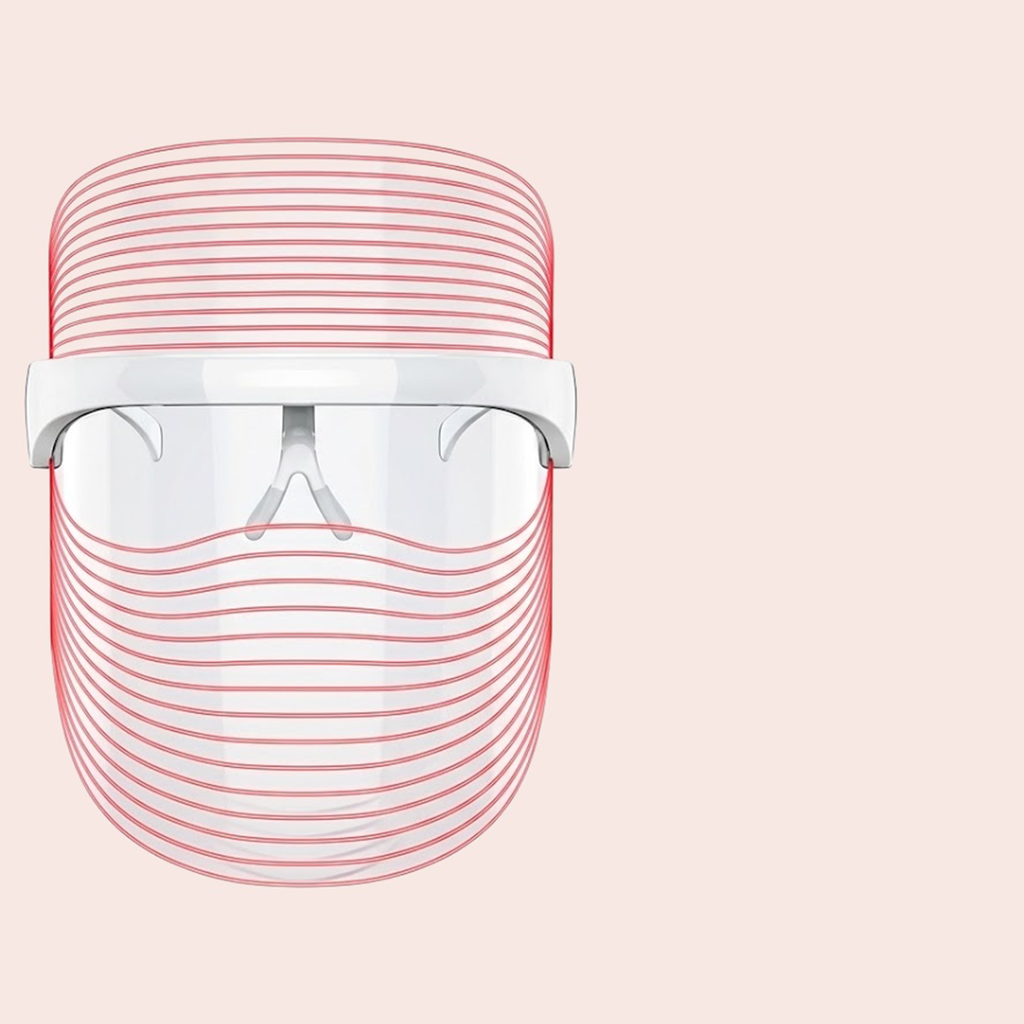 LED face mask front view