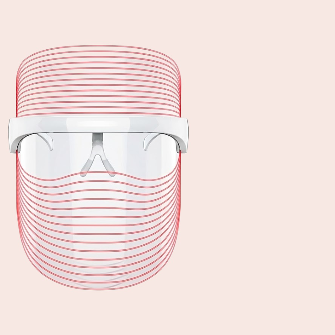 LED face mask front view
