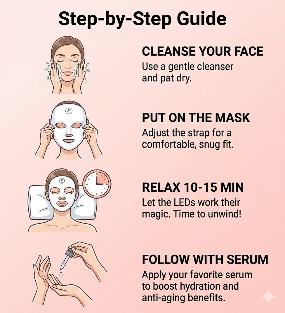 LED 7-Color Light Therapy Face Mask