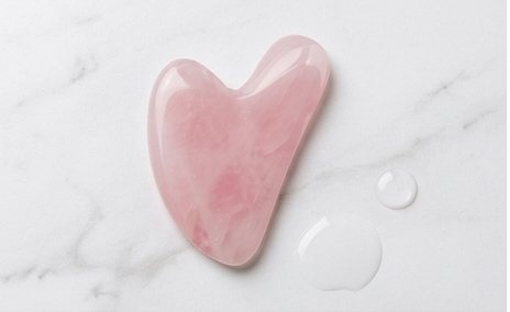 Rose Quartz Gua Sha Facial Sculpting Tool