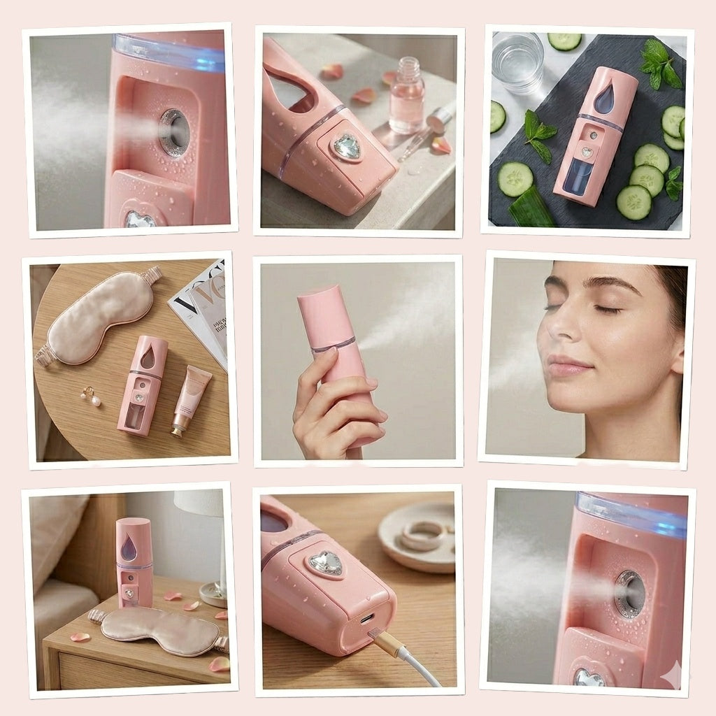 Mini facial steamer detail view